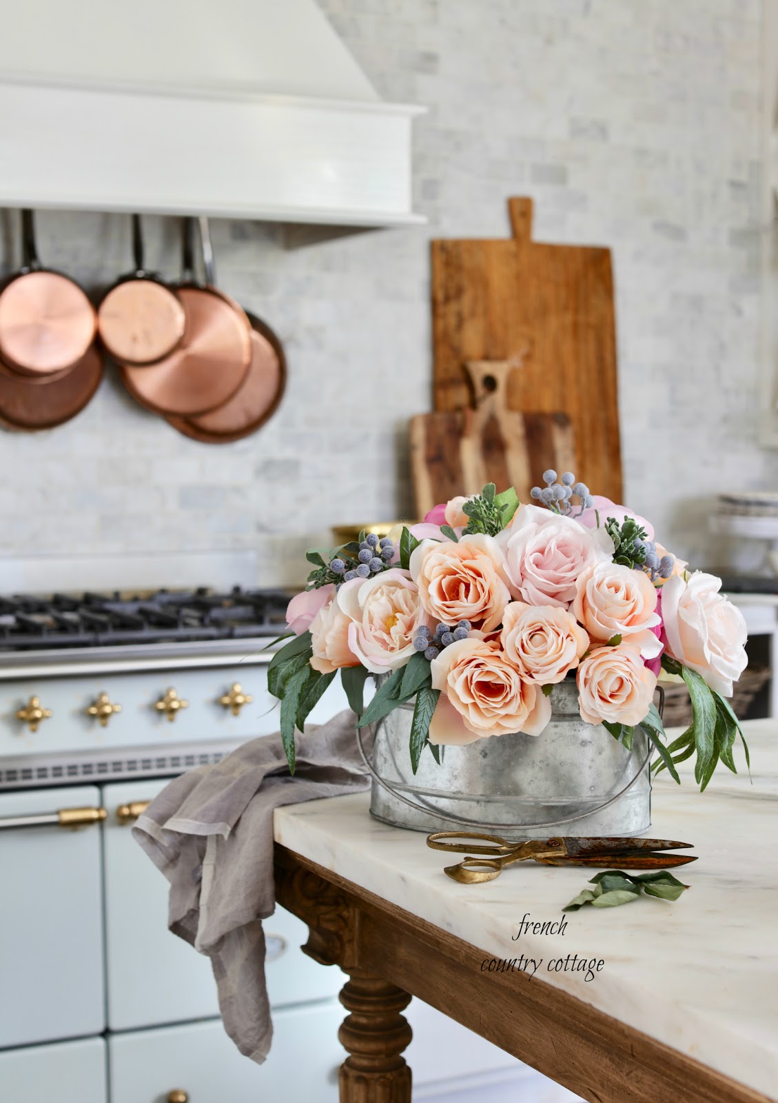 French Country Friday- French Country Cottage Faux Florals
