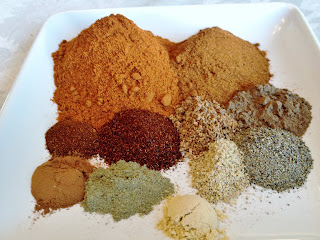 Barbecue Spices, spice mixes, paprika, ancho chili, allspice