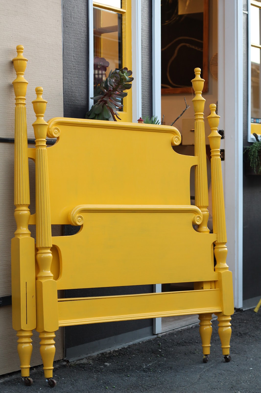 Walrus: Custom Work: Painted Four Poster Bed -- SOLD