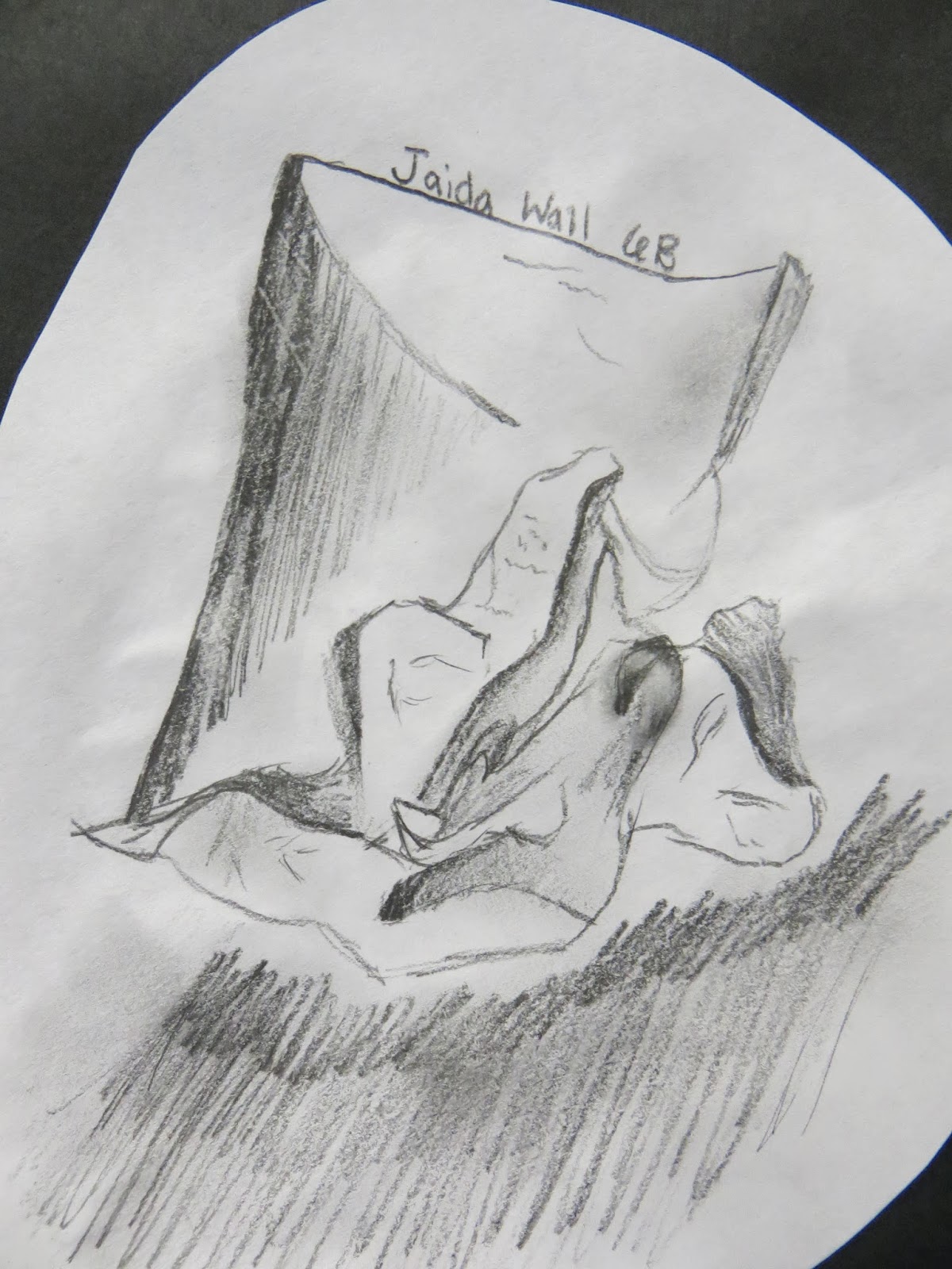 Shana's Art Room : Crumpled Paper Drawings