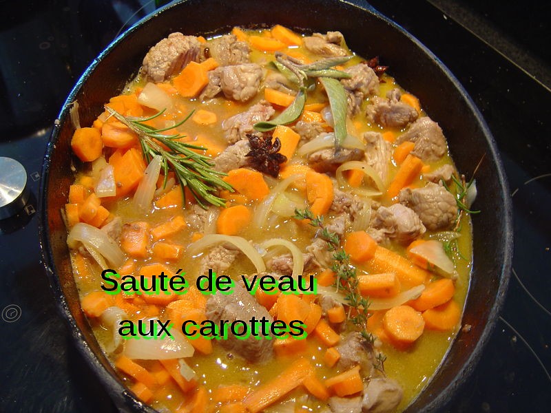 Recettes principales: Sauté de veau aux carottes