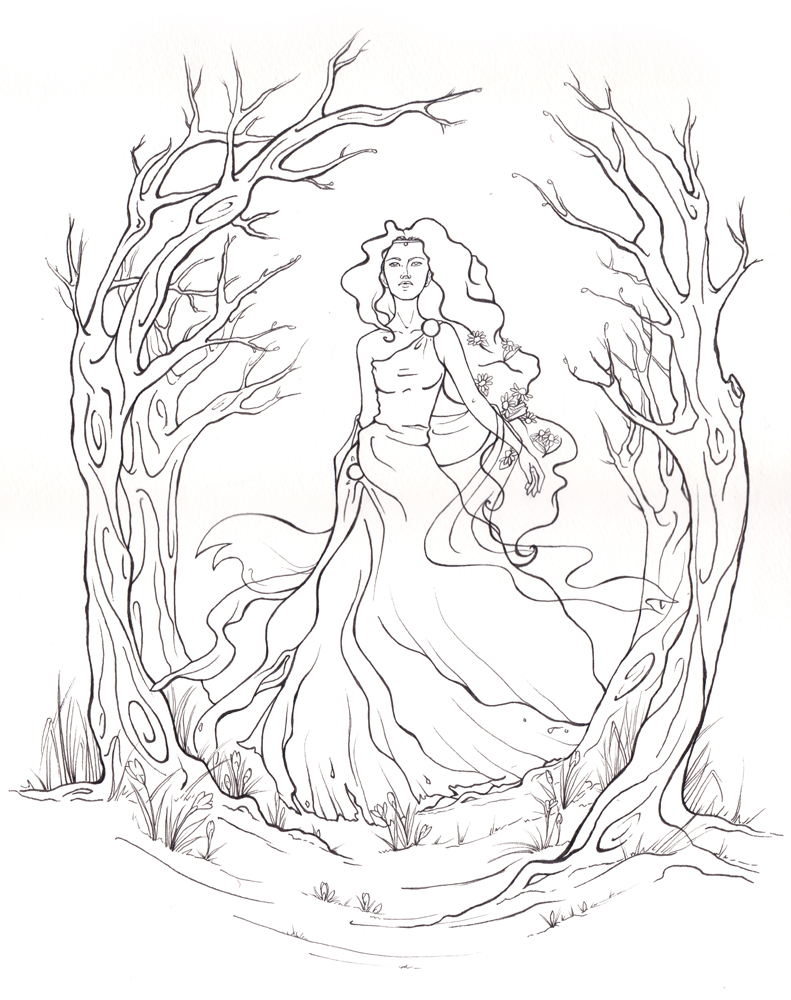 persephone coloring pages - photo #1