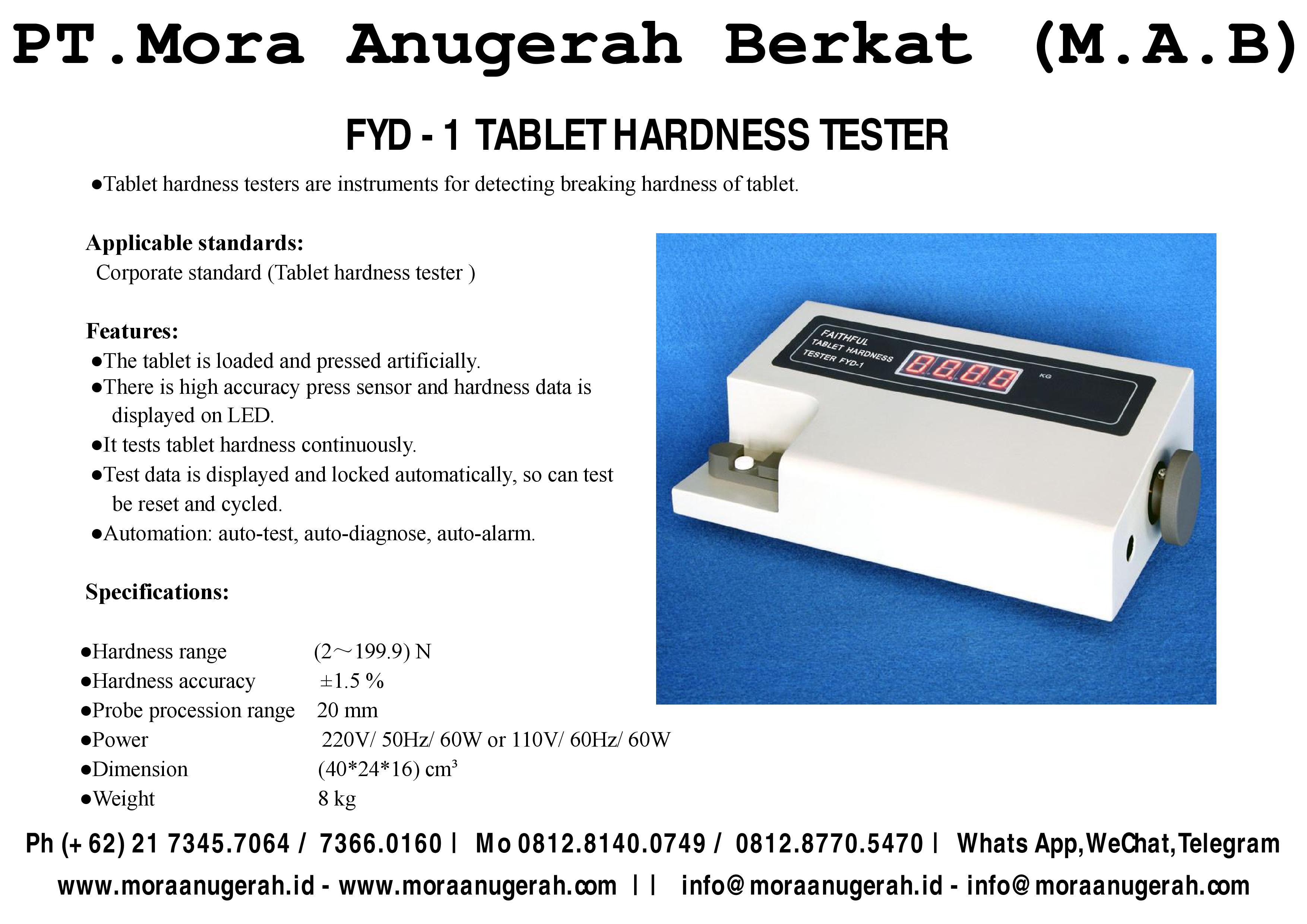 Tablet Hardness Tester 