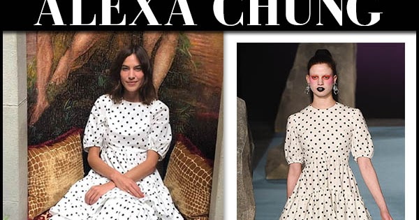 alexa chung polka dot dress