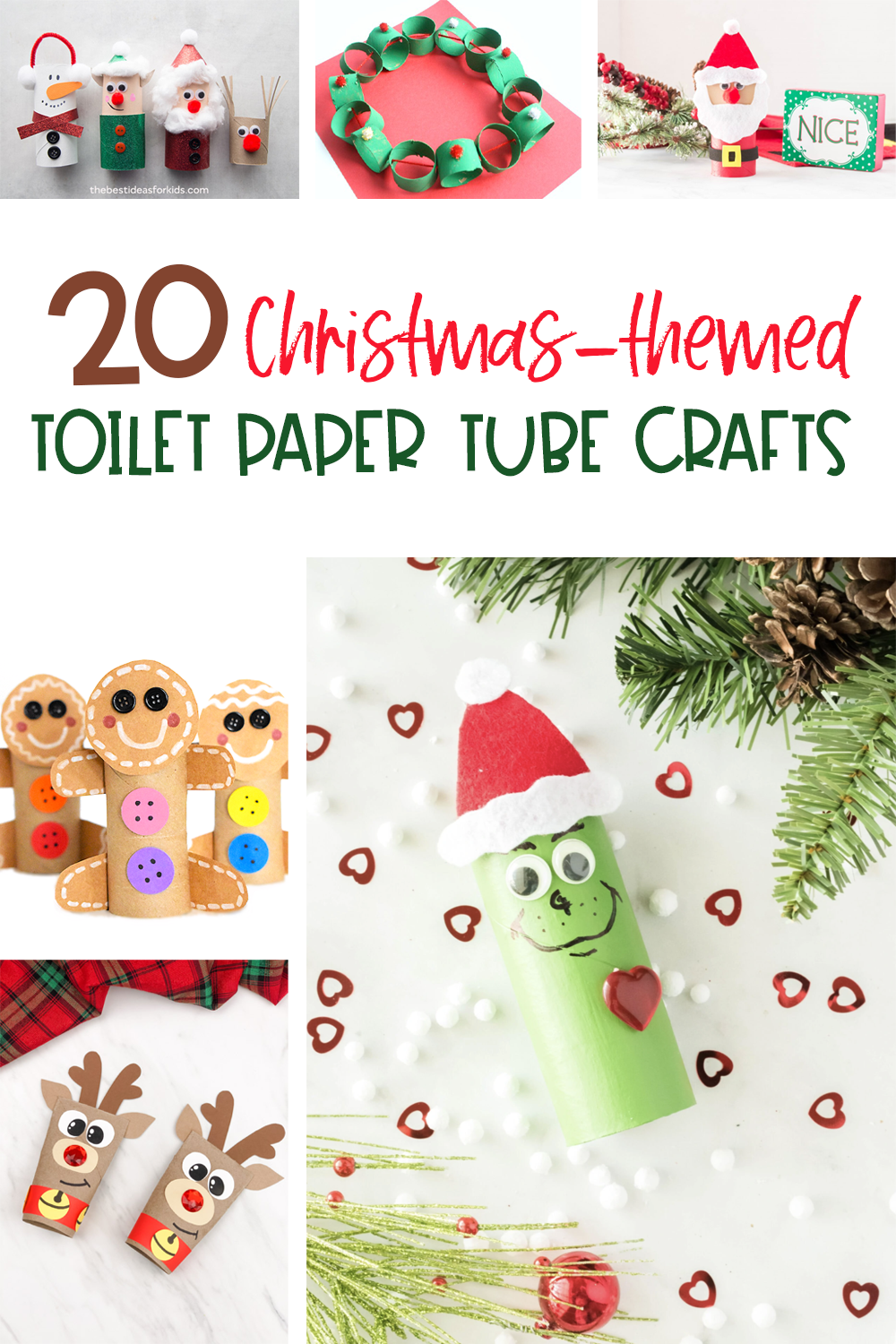 25 Cardboard Tube Crafts for Winter and Christmas - Fantastic Fun