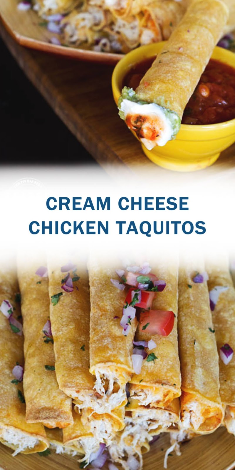 CREAM CHEESE CHICKEN TAQUITOS 3 SECONDS