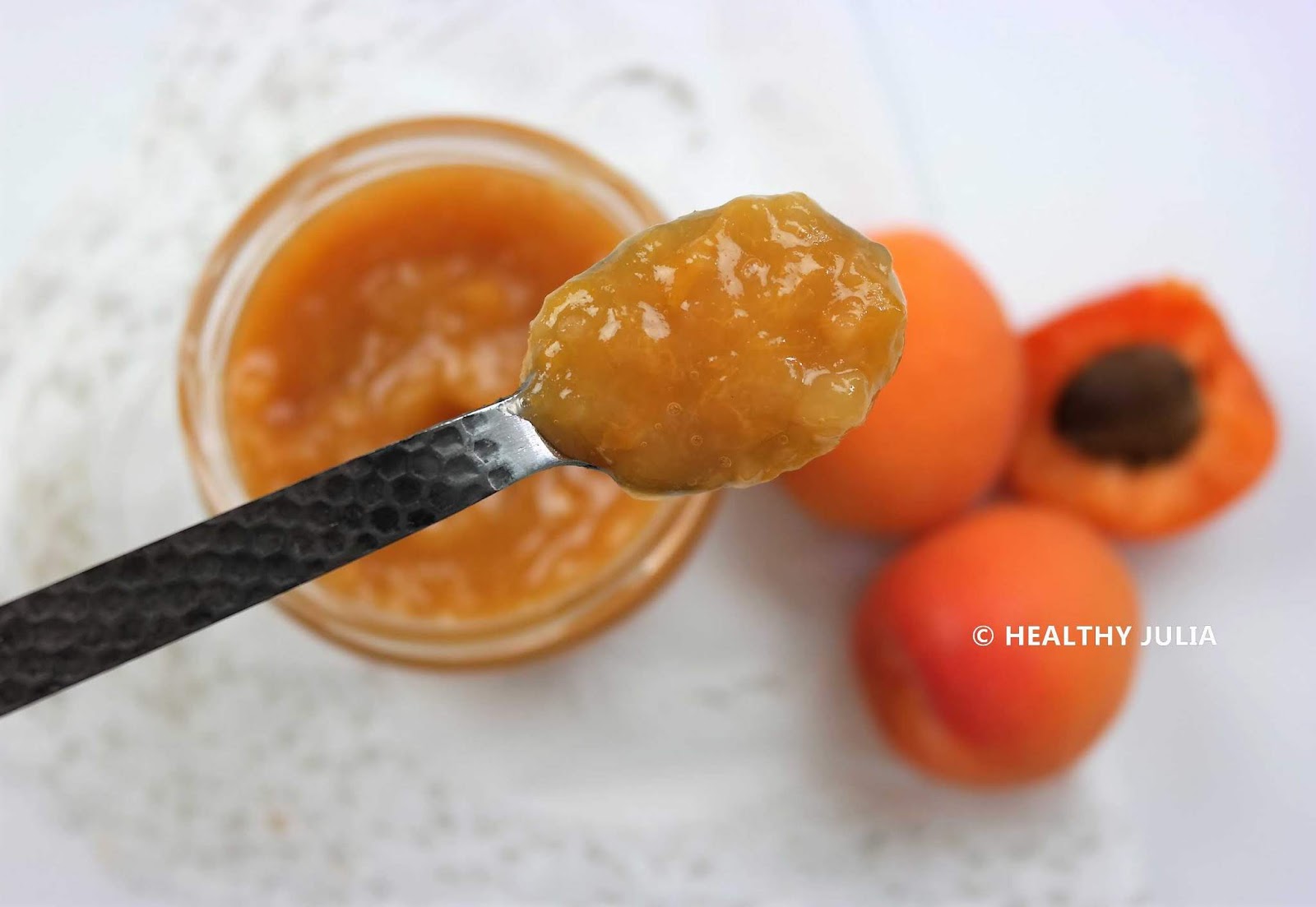 CONFITURE D'ABRICOTS SANS SUCRE AJOUTÉ VEGAN Healthy Julia