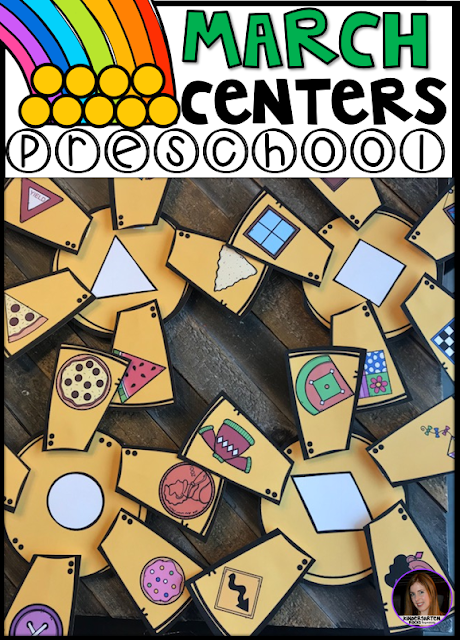 Are you looking for fun thematic spring centers that you can prep quickly for your preschool classroom?  The check out March Centers for Preschool!