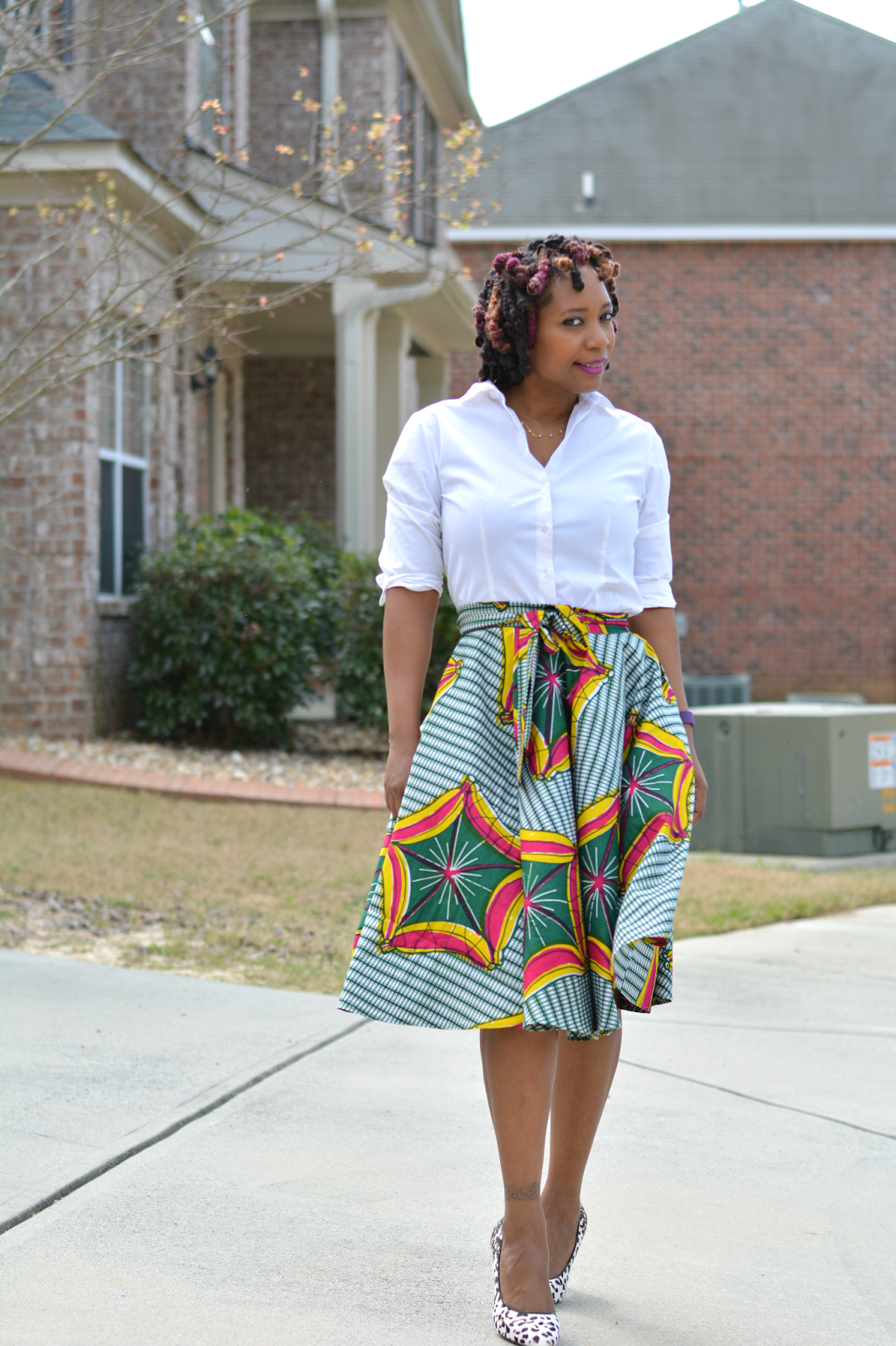 ankara print skirt