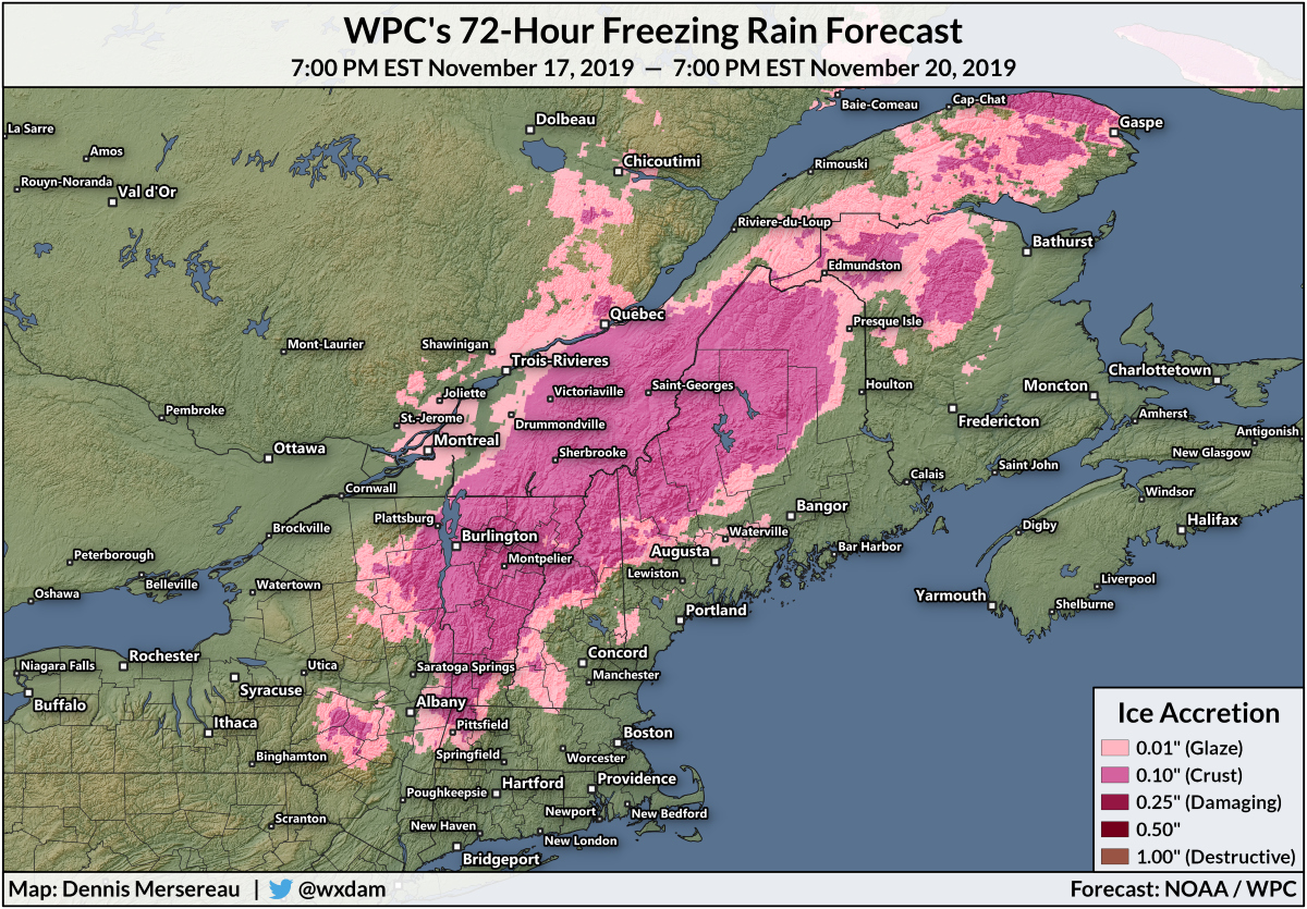 A Coastal Storm Could Bring Freezing Rain To New England On Monday