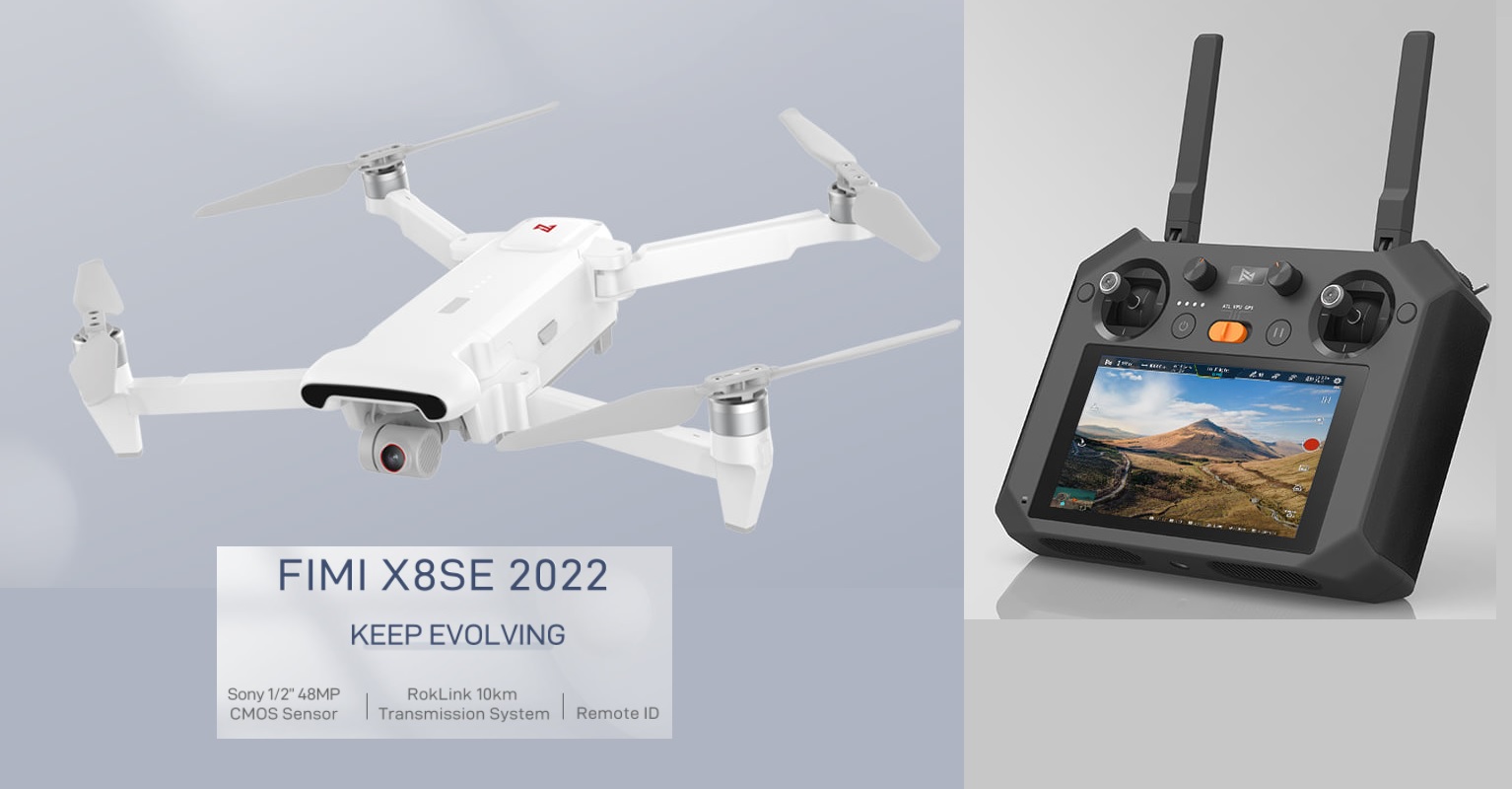 In arrivo il nuovo drone FIMI X8SE 2022 con sensore da 1/2'' e smart  controller | Quadricottero News