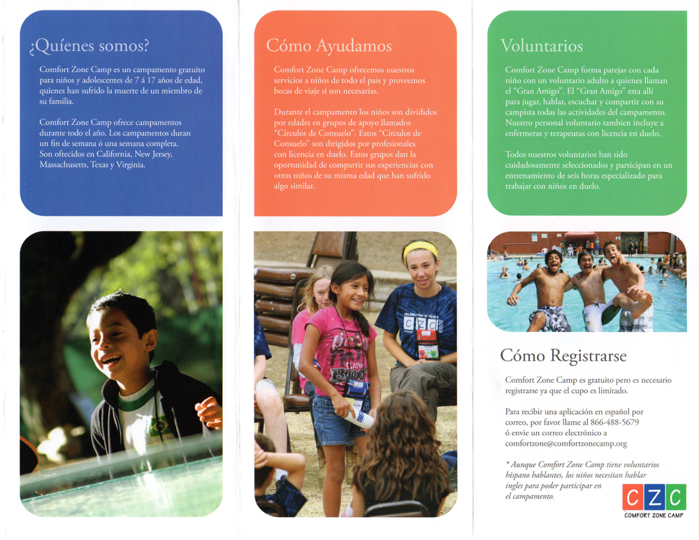 OC Community Resources COMFORT ZONE CAMP