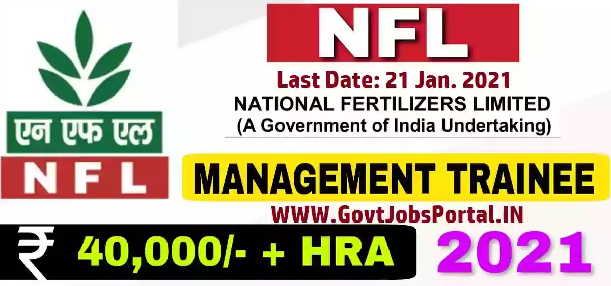 NFL Management Trainees Recruitment 2021 (National Fertilizer Limited