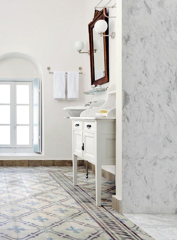 An island and a house in the Cyclades