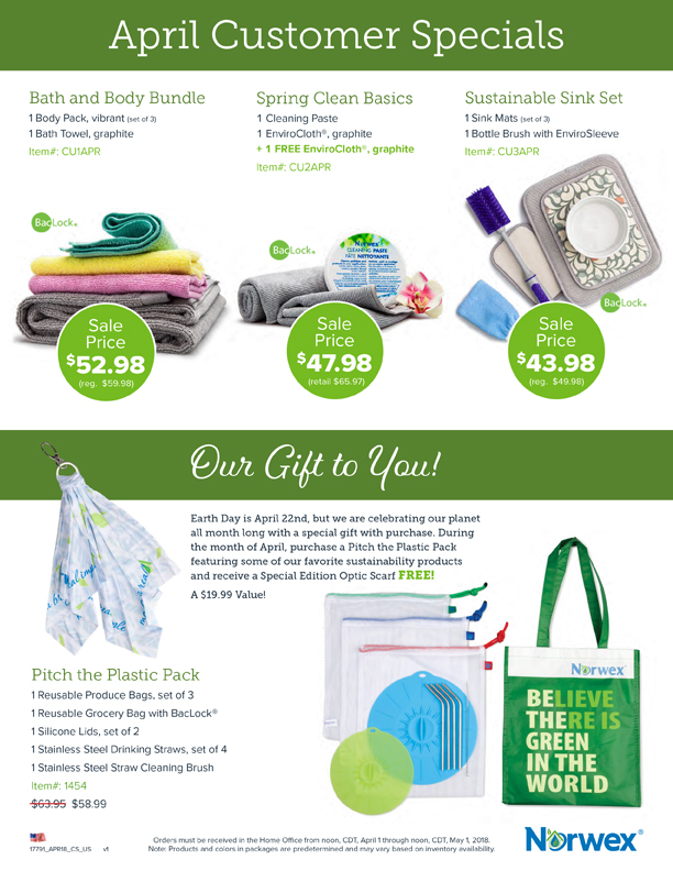 Norwex US Monthly Offers
