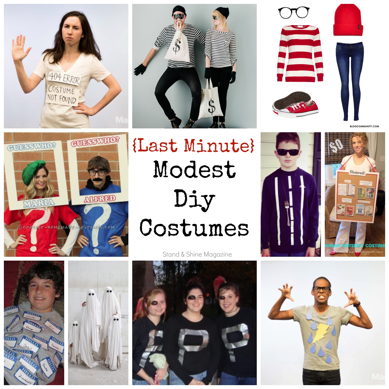 Stand & Shine Magazine: (Last-Minute) Modest DIY Halloween Costumes