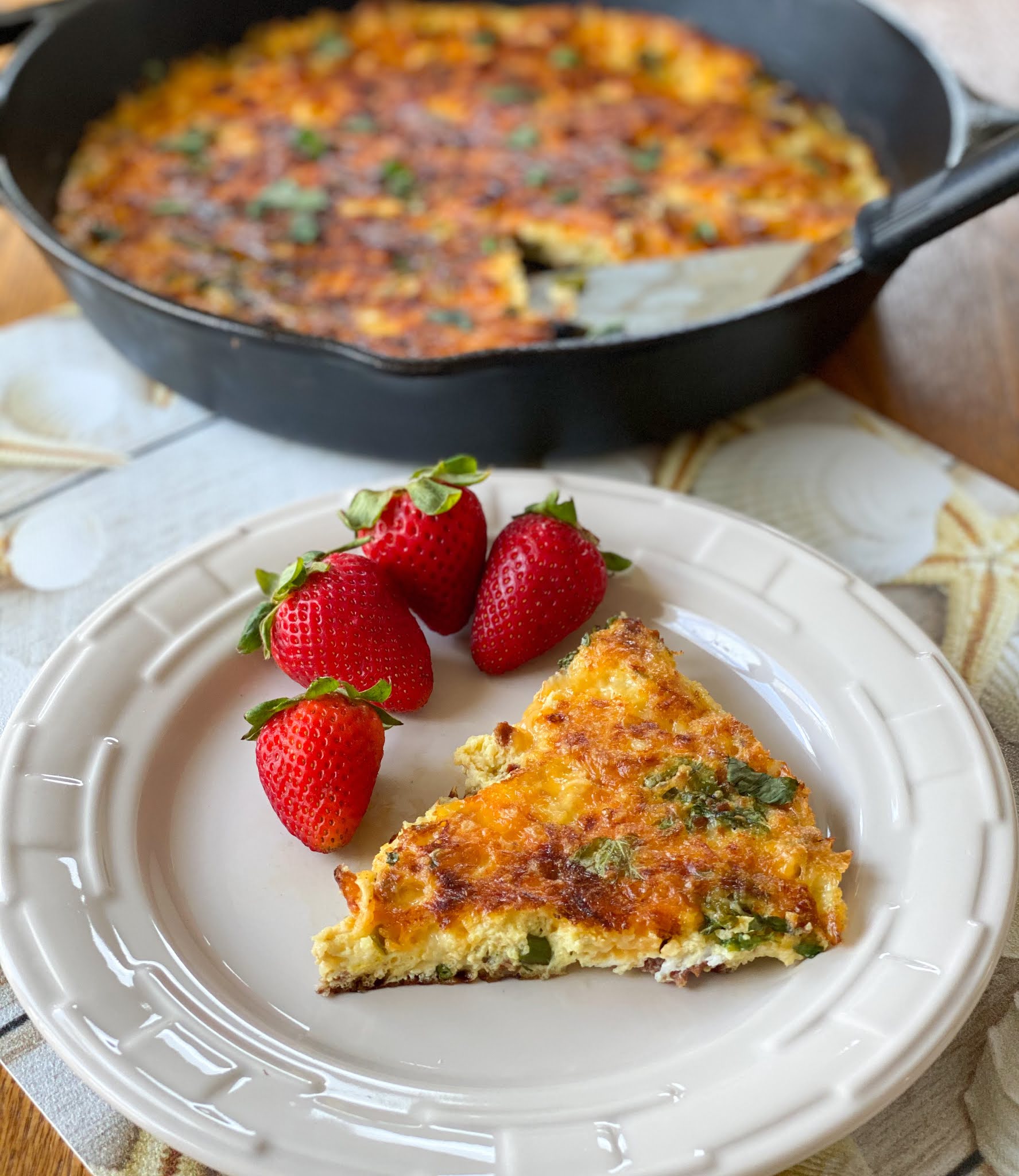 Points In My Life Asparagus and Bacon Frittata