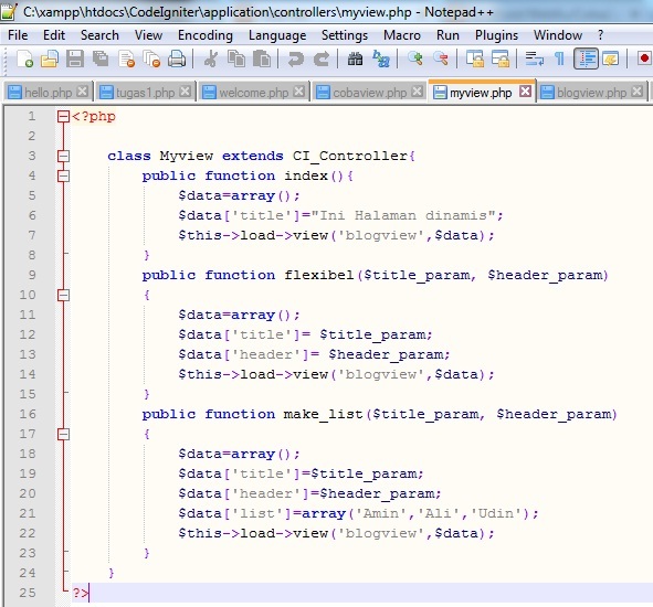 View pada Code Igniter