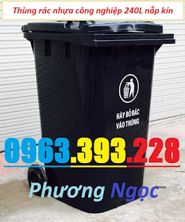 Thùng rác công cộng 240L nắp kín, thùng rác nhựa HDPE,thùng rác công nghiệp 240L Z1962517452179_365fcabd0f40c66b6c8a866df3d23711