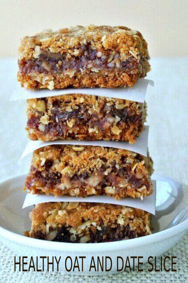 HEALTHY OAT AND DATE SLICE happy cook