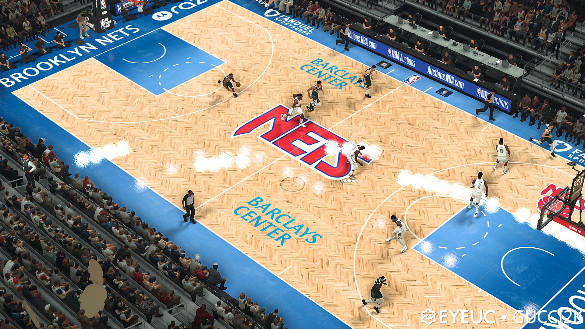 NBA 2K21 Brooklyn Nets Classic Court by Gucci2k