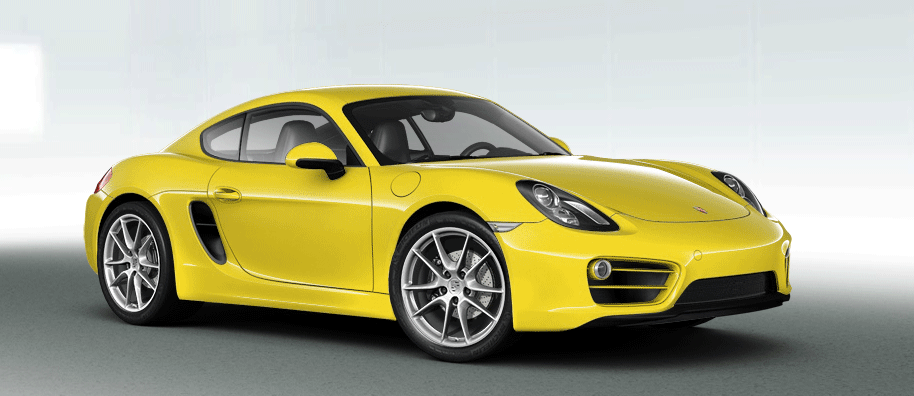Front side Comparison GIF between Porsche Cayman and Porsche Cayman GTS