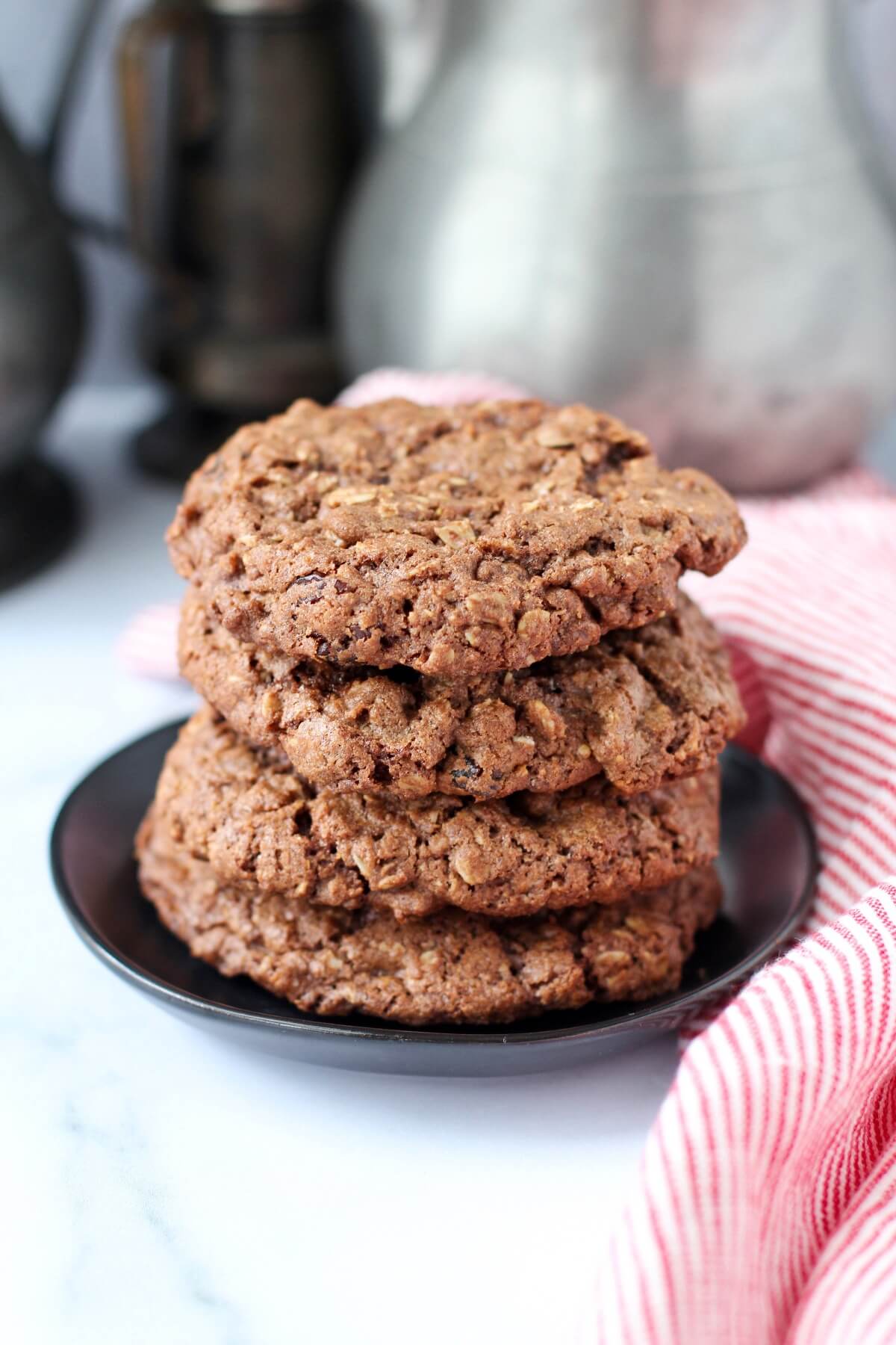 Chocolate Cherry Oatmeal Cookies Karen's Kitchen Stories