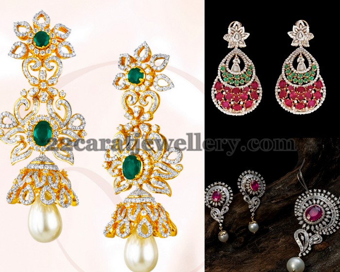 Heavy designer earrings Clearance