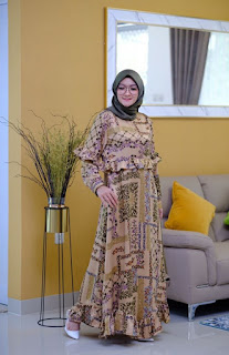 Asyifa Dress by Restu Mandeh - jual baju muslim tangan pertama, distributor baju muslim surabaya
