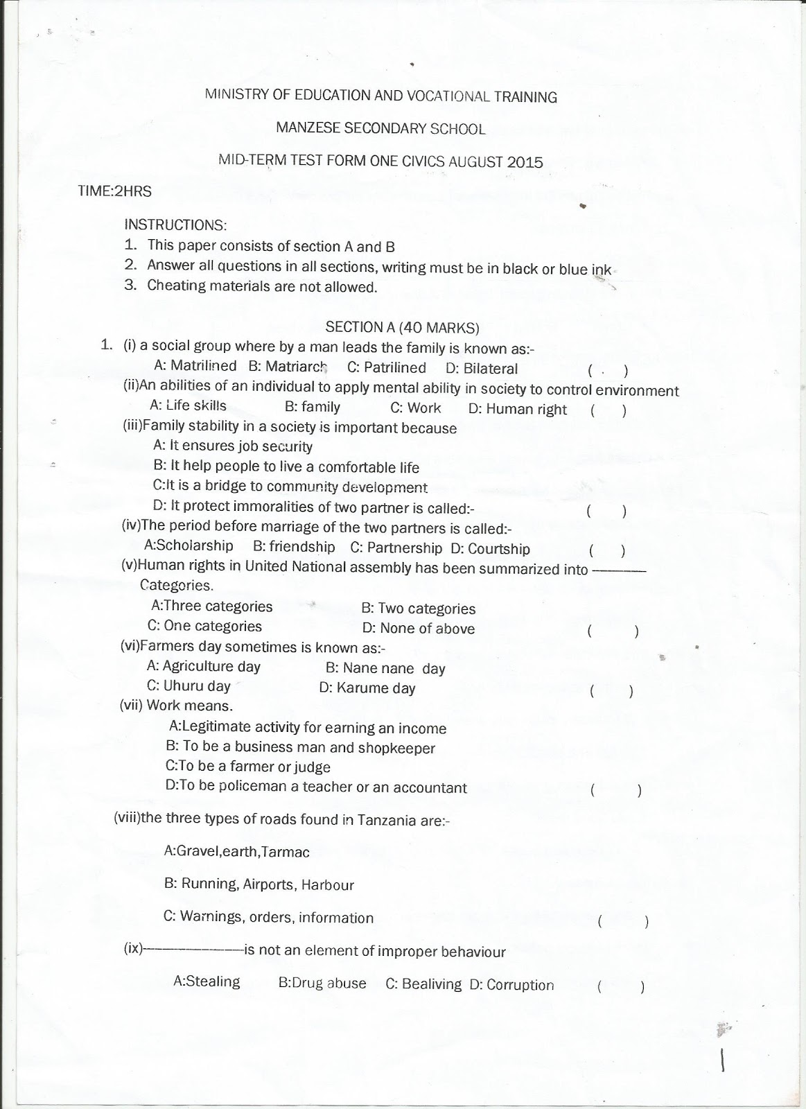 Civics term paper picture