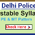 SSC Delhi Police Executive Constable Syllabus 2020