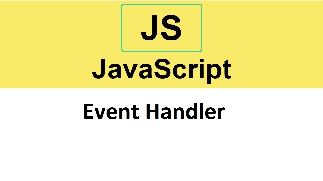javascript assign event handler