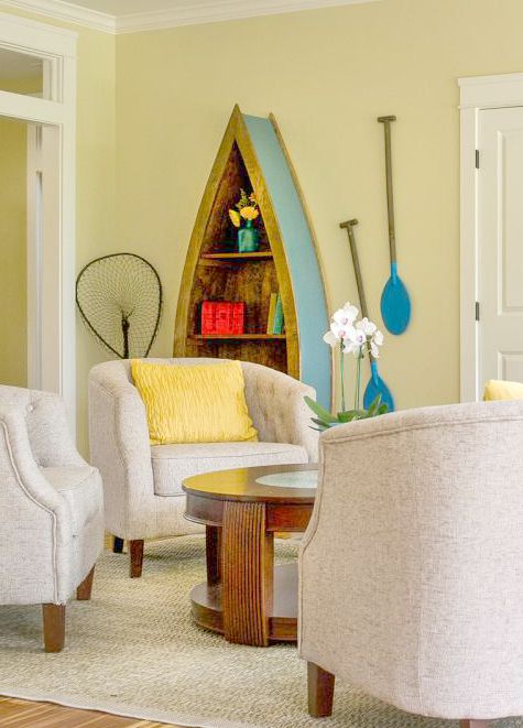 Boat Shelf in Living Room