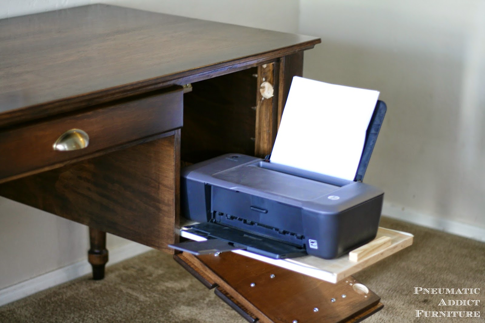 Printer's Keyhole Executive Desk