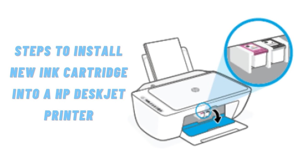 Steps to Install New Ink Cartridge Into A HP Deskjet Printer