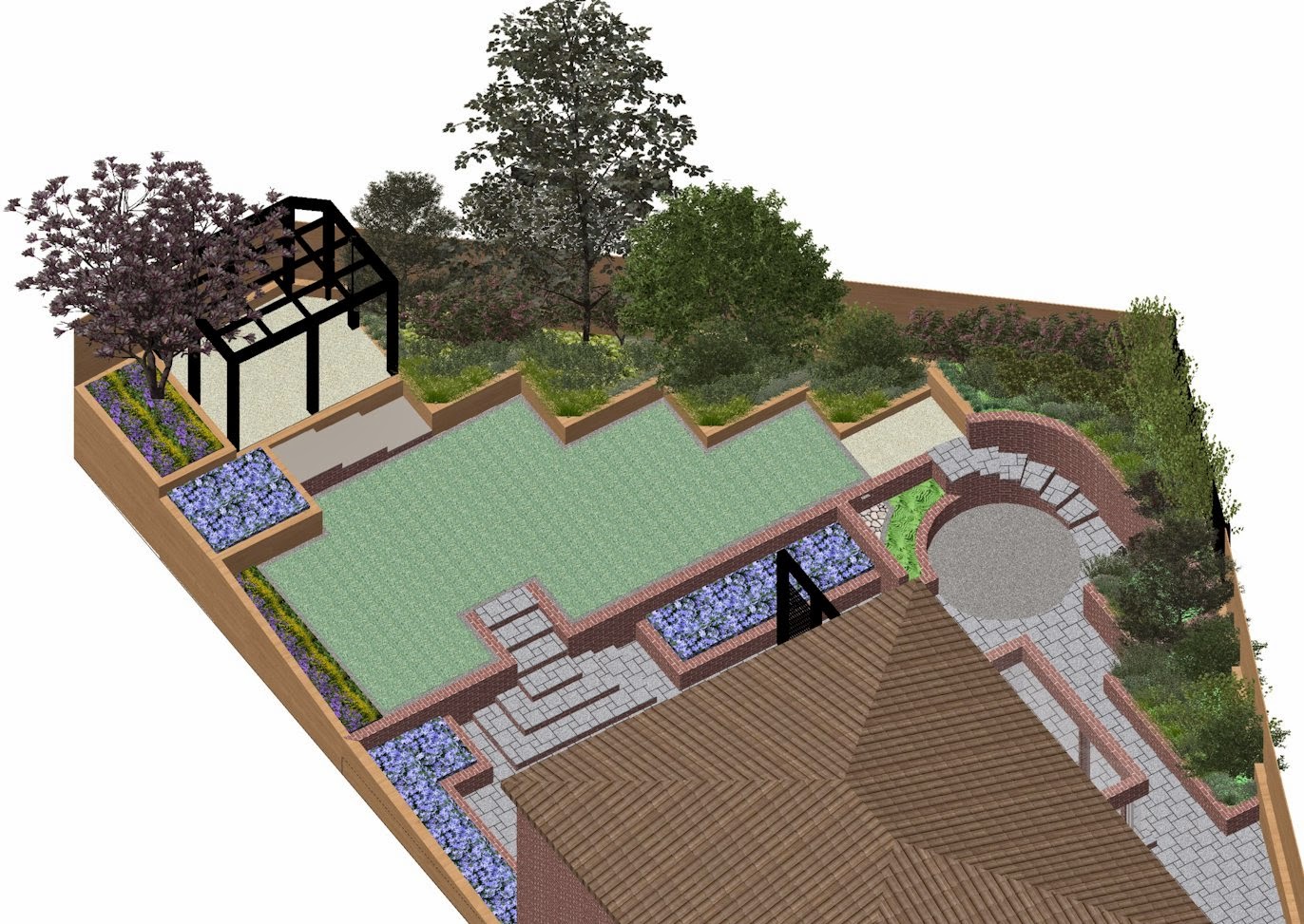 A Life Designing: How to design a sloping garden - Part 1 ... A Life Designing: How to design a sloping garden - Part 1 ... on Sloping Gardens Design Ideas id=13504