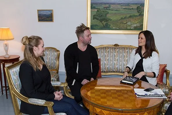 Princess Sofia Hellqvist of Sweden held a meeting with Marten Schultz, law professor of Stockholm University and Angla Eklund, Law Institute CEO at the Royal Palace. Sofia Hellqvist 