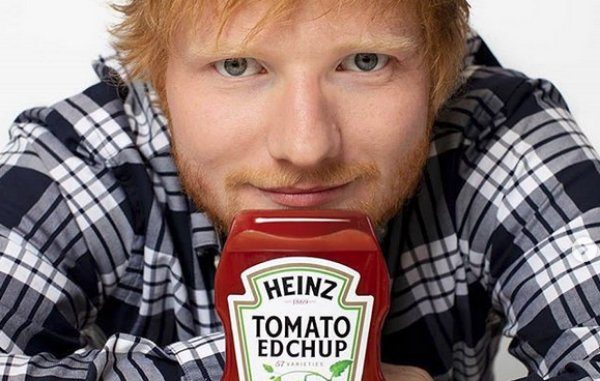Ed Sheeran tiene su propia ketchup, Edchup, de Heinz