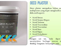 Deco Plaster, Bahan Cat Dekoratif Multifungsi