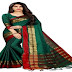 Perfectblue Women's cotton Silk Saree With Blouse Piece New