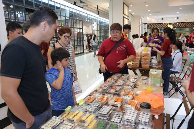 Food stalls at the previous Living Hope Charity Bazaar