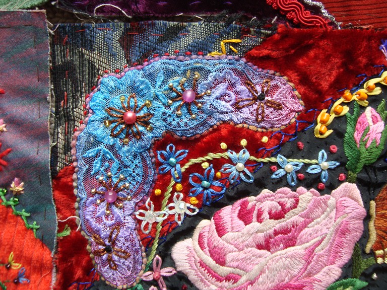Stitching Always: Crazy Quilt 2011. Jewel Tone