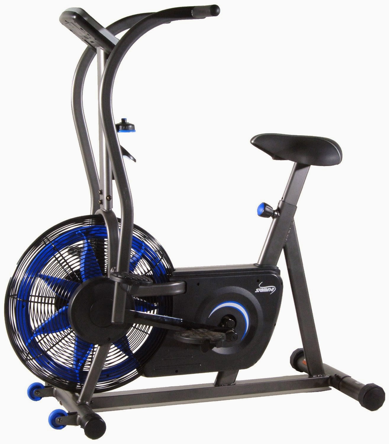 Stamina Airgometer 15-1100A Upright Fan Exercise Bike, review of features, unlimited air resistance & dual action handlebars
