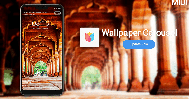 تحميل Mi Wallpaper Carousel تطبيق قفل الشاشة التلقائي لتغيير خلفية الشاشة لنظام الاندرويد من شاومي
