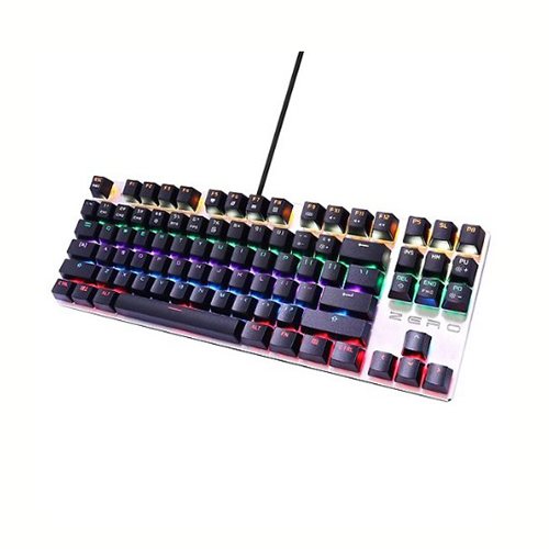 Bàn Phím Cơ Có Dây Metoo Zero X51 LED Blue Switch Tenkeyless