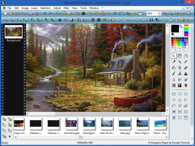 Photofiltre Studio X - Editor de imagens leve para PC fraco. 