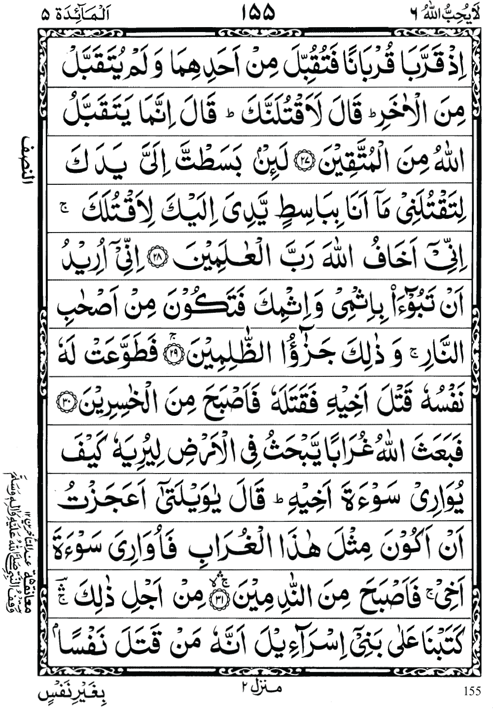 Quran Para 6 (La Yuhibbu Allah) 6th Para Recite Online and PDF