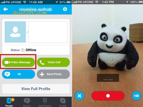 Cách gửi tin nhắn Video Skype cho bạn bè Offline - Hướng dẫn 