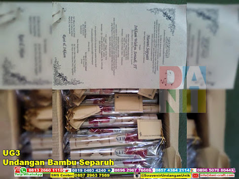 jual Undangan Bambu Separuh