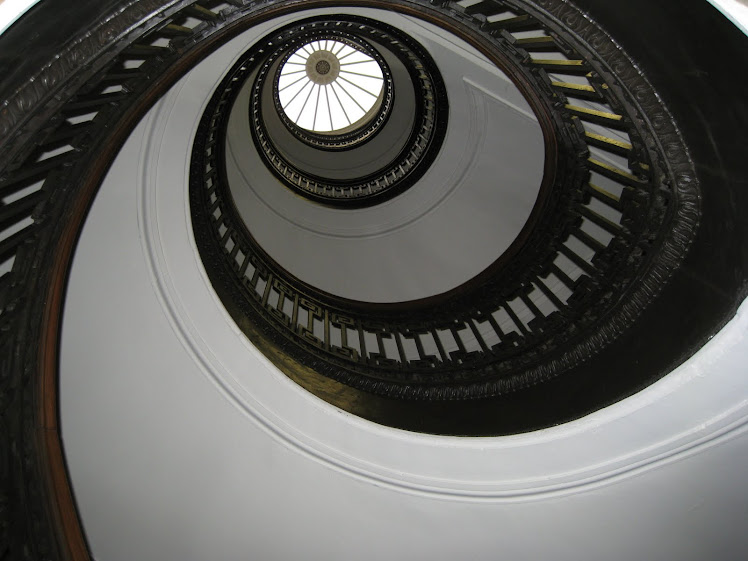 Staircase at The Mechanics Institute in San Francisco